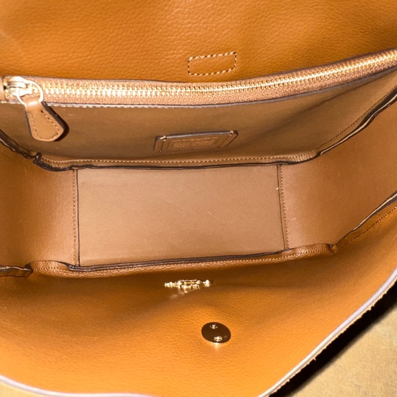 Coach Hadley Convertible Crossbody Bag In Suede Sienna - Picture 9 of 9